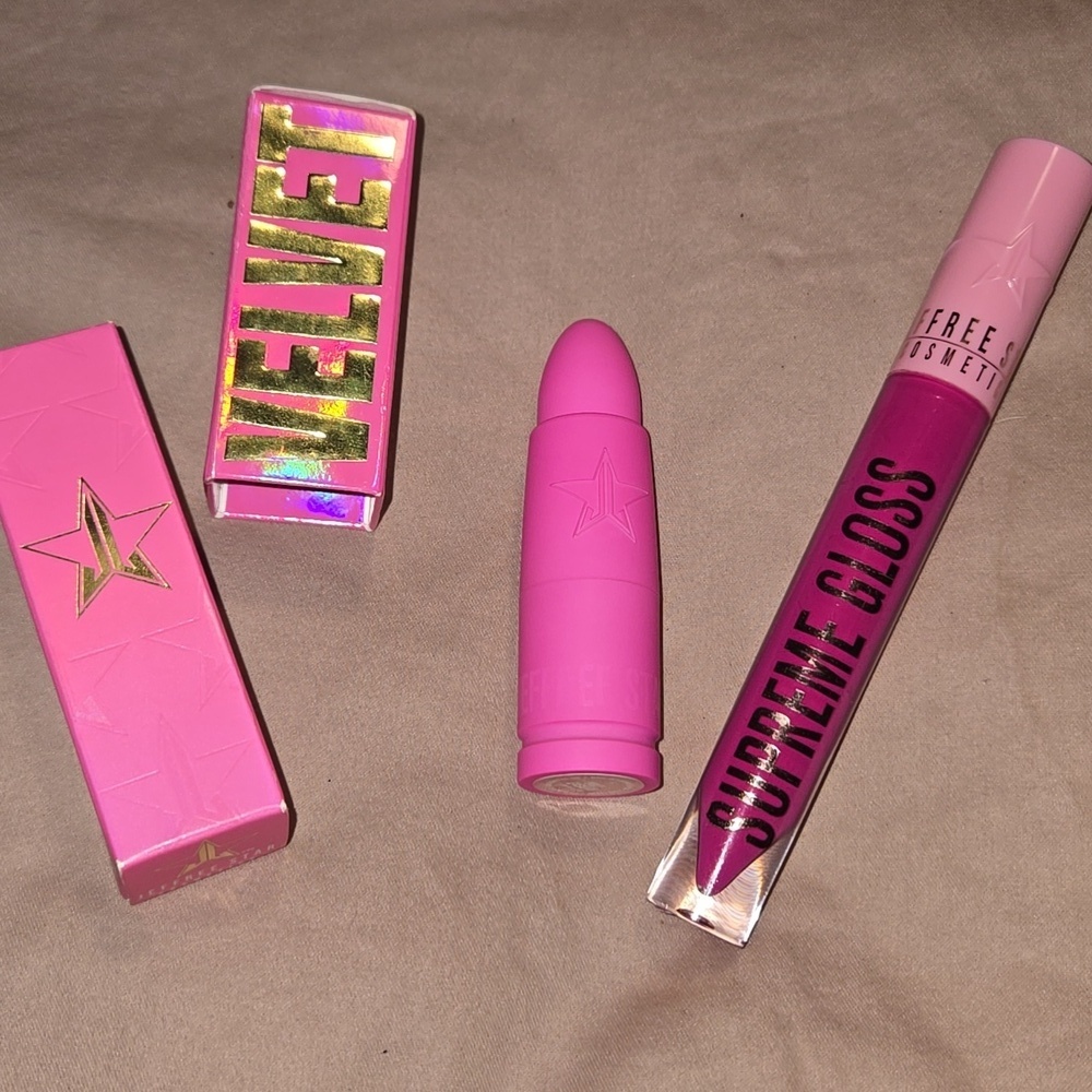 Jeffree Star-LOT- Velvet Trap 'Holy Fashion' AND Supreme Gloss 'Pink Gloss' - Picture 12 of 12